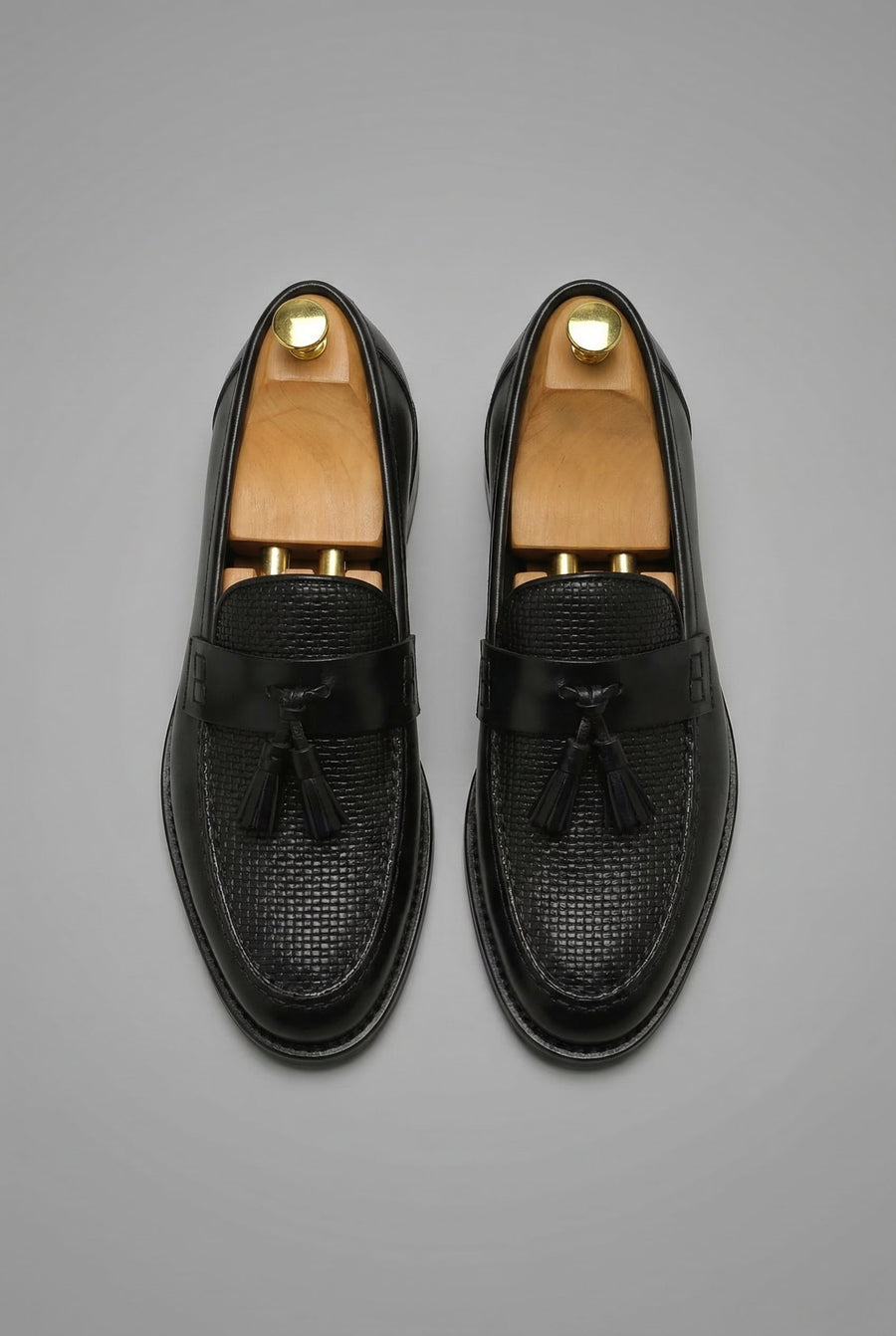 Freddie | Men's Woven Tassel Slip-On Loafers Smart Formal Shoes