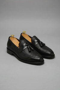 Freddie | Men's Woven Tassel Slip-On Loafers Smart Formal Shoes
