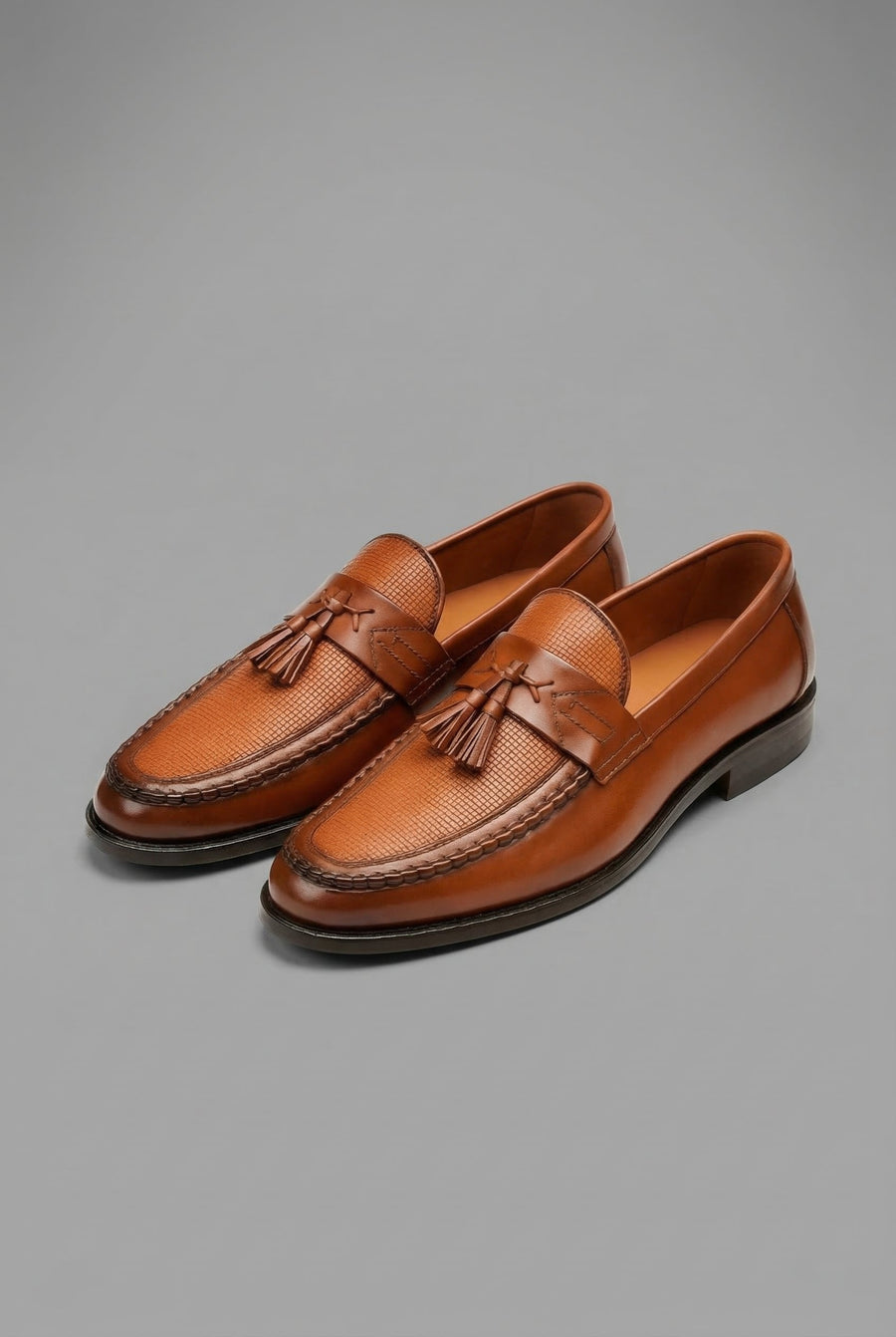 Freddie | Men's Woven Tassel Slip-On Loafers Smart Formal Shoes