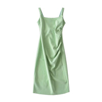 Mercy Elegant Dress with Ruffles in Light Mint