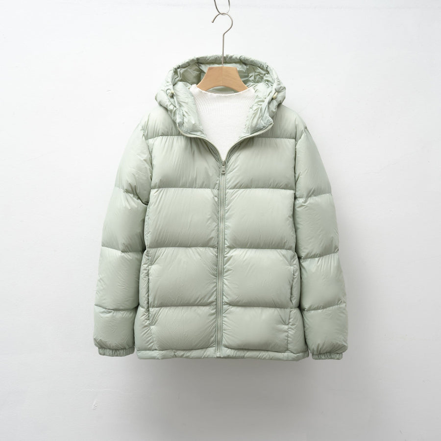 Mercy Lightweight Jacket with Hood in Light Green