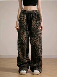 Mercy Linen Trousers in Leopardflecken