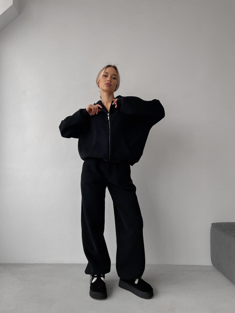 Merel Casual Joggers in Black