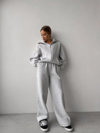 Merel Casual Joggers in Light Grey