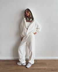 Merel Casual Joggers in White