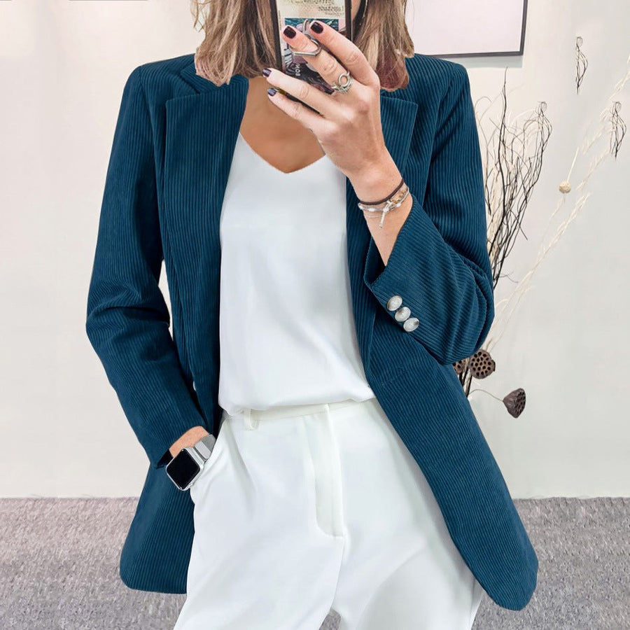 Merel Elegant Blazer in Dark Green