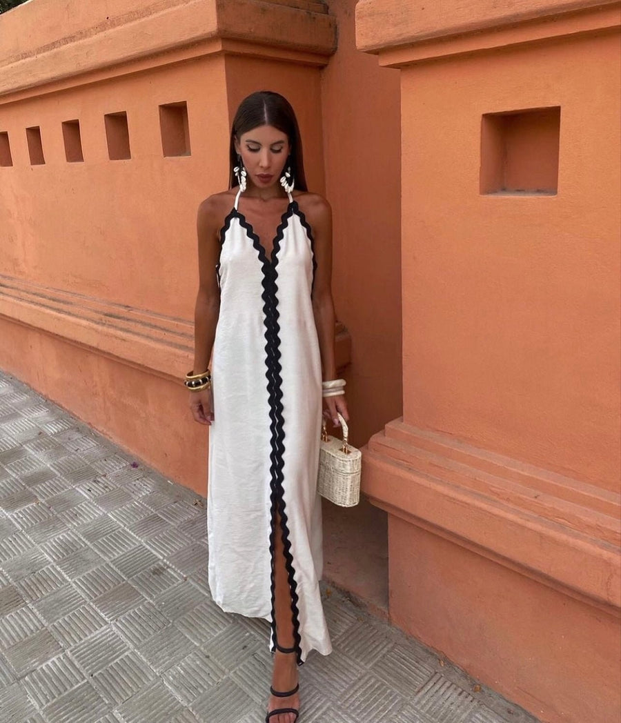 Merlyn™ Elegant Long Dress in White