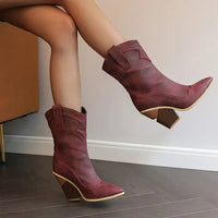 Mesa Western Bootie in Cabernet