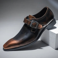 Messina Monk Strap Loafers in Bronze