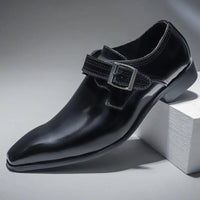 Messina Monk Strap Loafers in Charcoal
