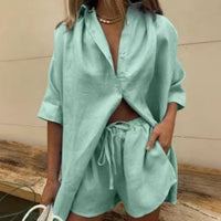 Mia Airy Linen Blouse