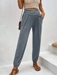 Mia Casual Trousers in Grey