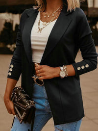Mia Elegant Blazer with Fitted in Black