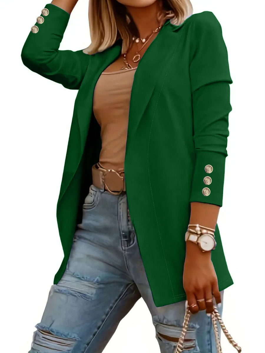 Mia Elegant Blazer with Fitted in Green