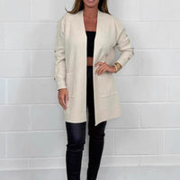 Mia Elegant Knit Cardigan with Pockets