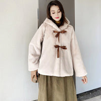 Mia Jacket with Hood in Cream