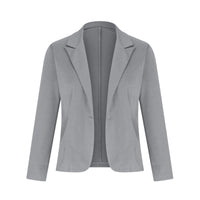 Michaela Elegant Blazer with Pockets in Grey