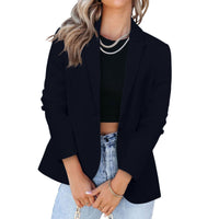 Michaela Elegant Blazer with Pockets in Navy