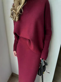 Michaela Elegant Knit Maxi Dress