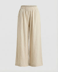 Michaela Linen Trousers in Apricot