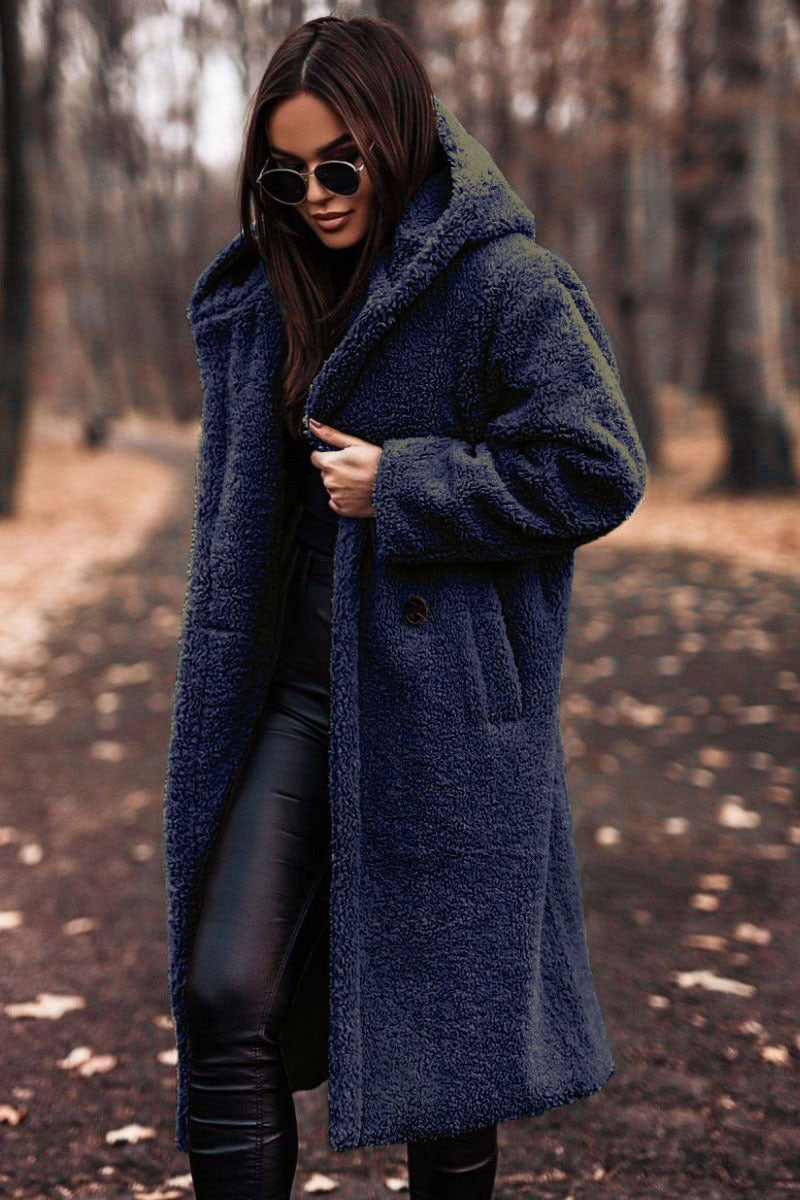 Mila Coat in Navy