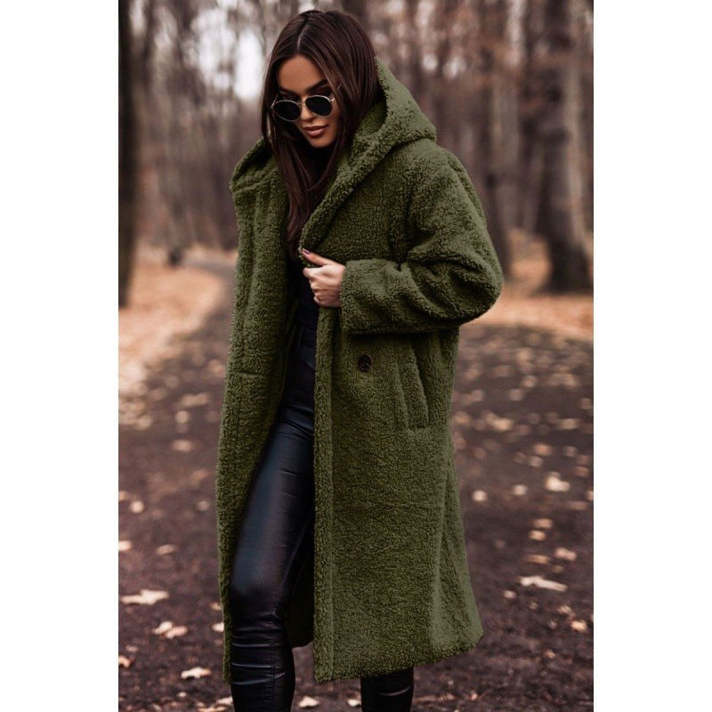 Mila Coat in Olive Green