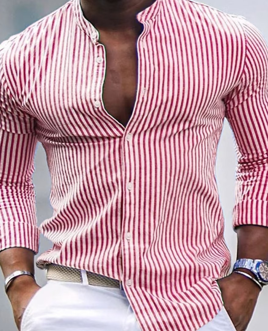 Milan Elegant Shirt in Red