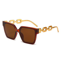 Milan™ Oversized Streetstyle Sunglasses in Brown Frame & Brown Lenses