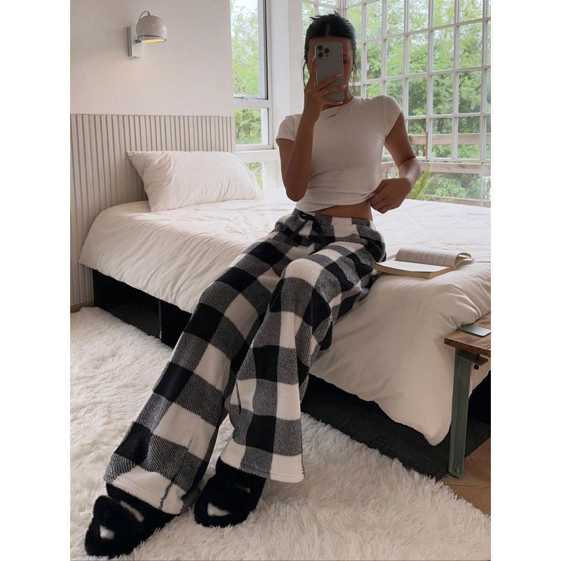 Mina Comfortable Trousers in Karos