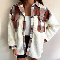 Mina Jacket with Oversized in Brown
