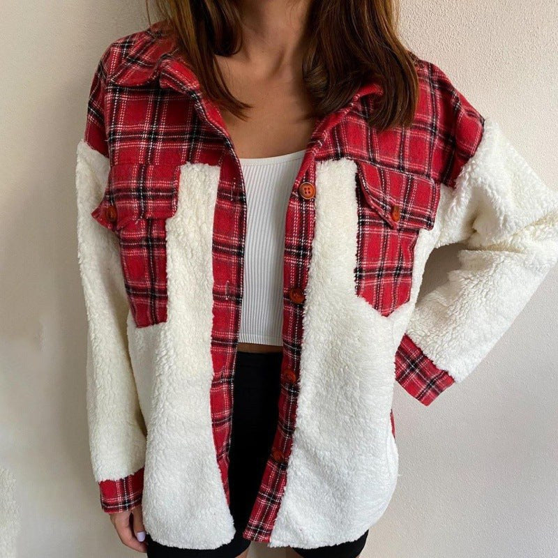 Mina Jacket with Oversized in Red