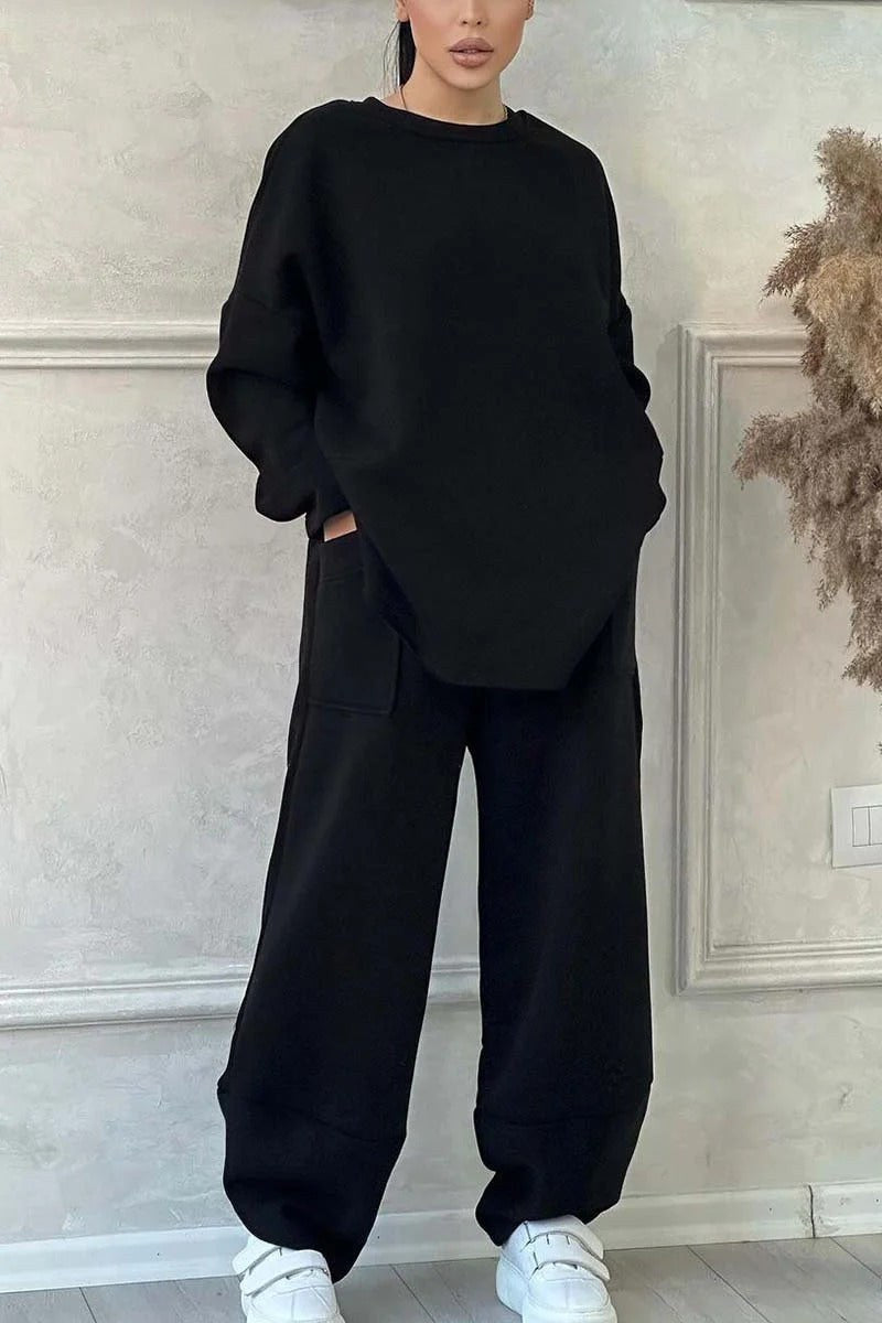 Mina Set with Pockets and Oversized in Black