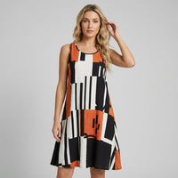 Mira Shift Mini Dress in Amber