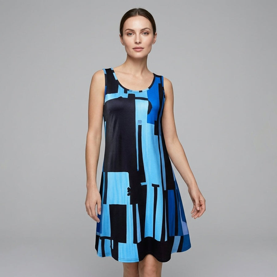 Mira Shift Mini Dress in Cobalt