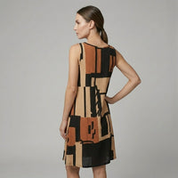 Mira Shift Mini Dress in Sand
