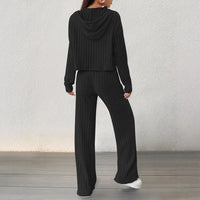 Mirabel Casual Knit Set with Hood