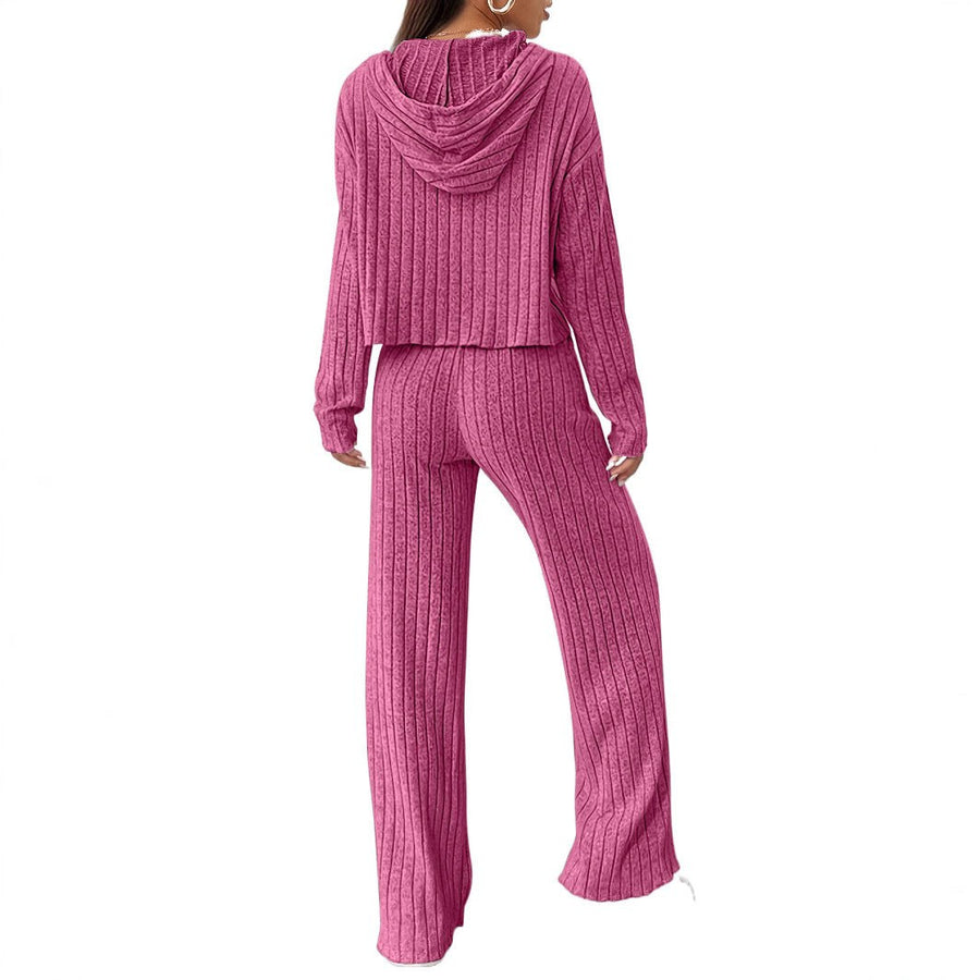 Mirabel Casual Knit Set with Hood