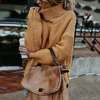 Mirabel Casual Knit Sweater in Ginger