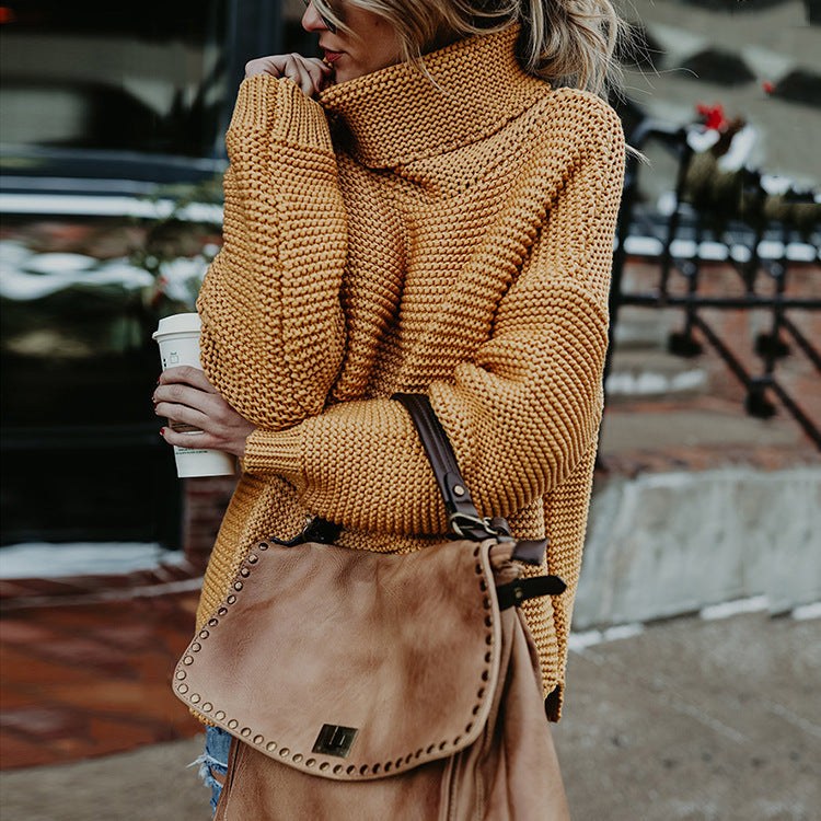 Mirabel Casual Knit Sweater in Ginger