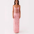 Mirabel Elegant Lace Maxi Dress