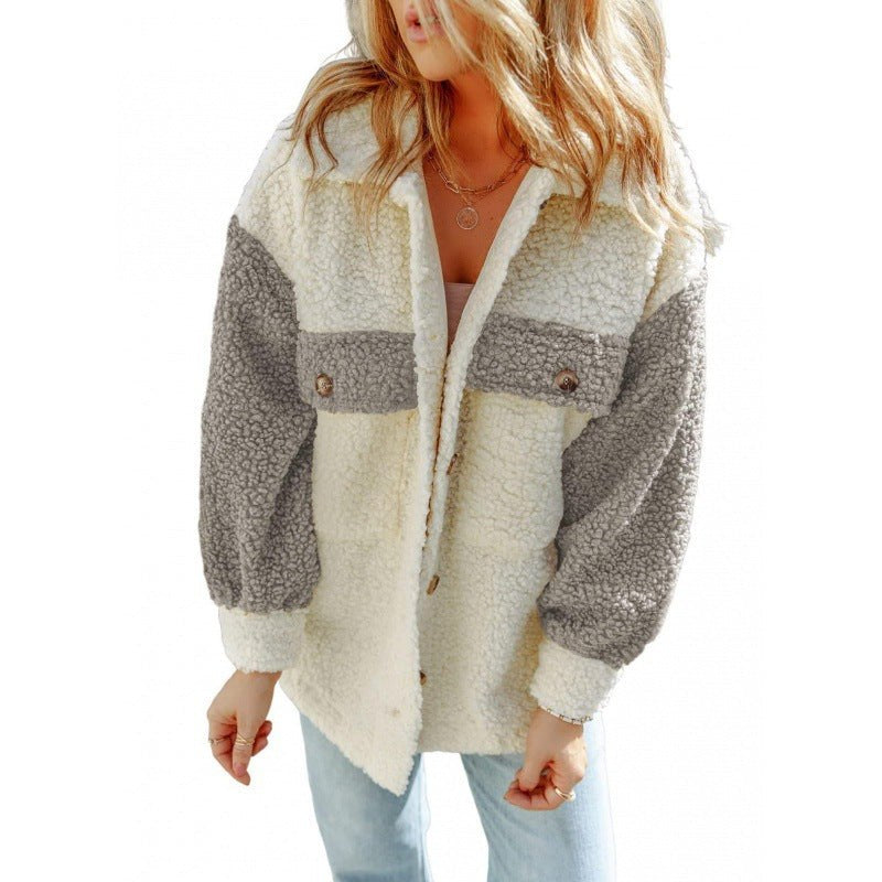 Mirabel Jacket with Chest Pocket and Pockets in Grey