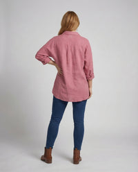 Mirabel Linen Shirt with Button Front