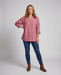 Mirabel Linen Shirt with Button Front