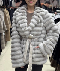 Miranda Cardigan with Belted in Grey