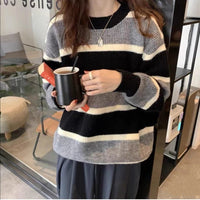 Miranda Casual Knit Sweater in Black