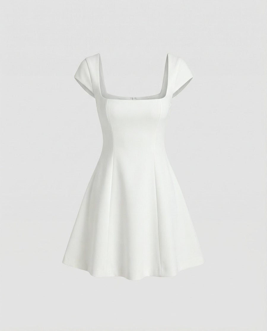 Miranda Elegant Dress in White