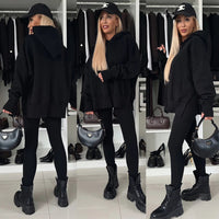 Miranda Hoodie with Hood in Black