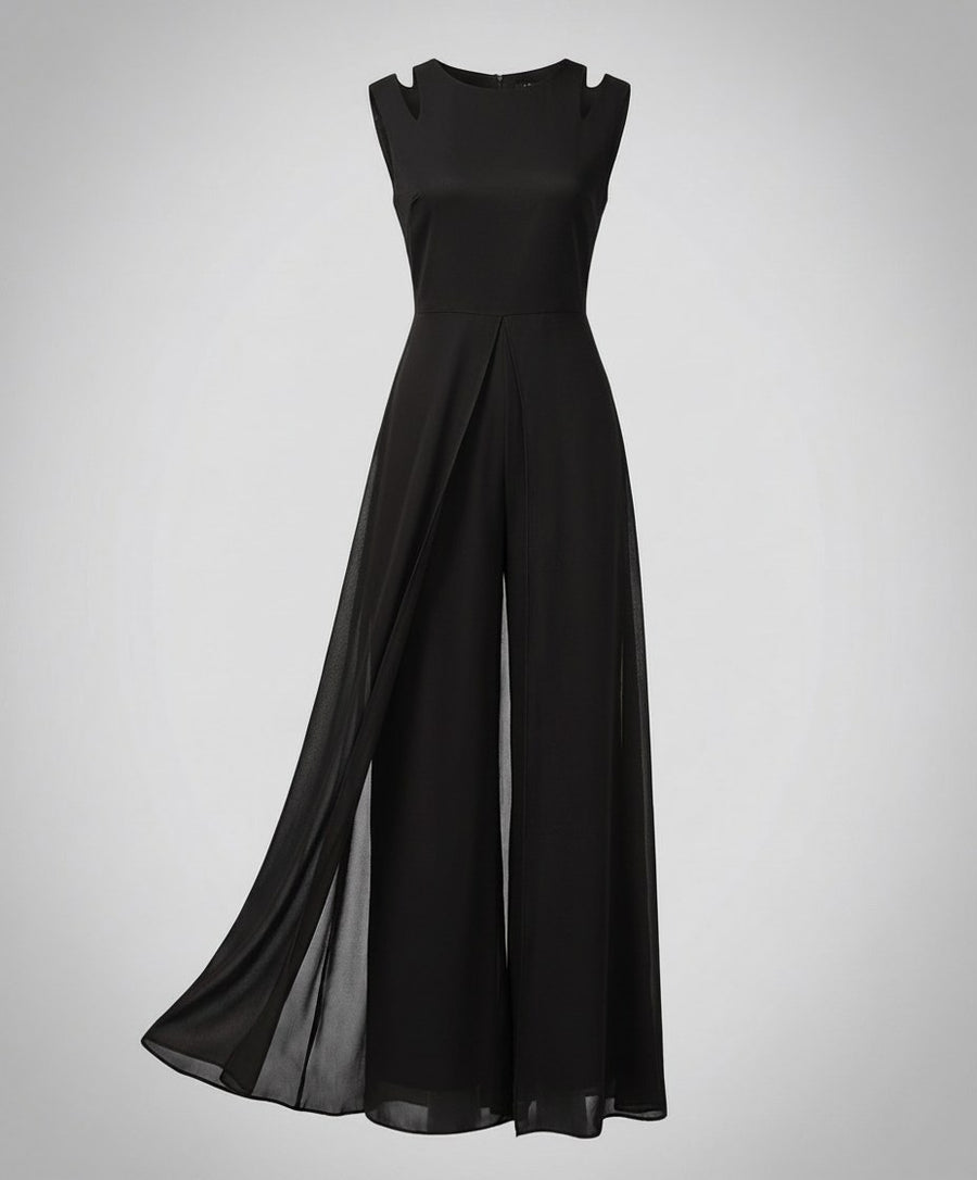Miranda Jumpsuit with Sleeveless in Black