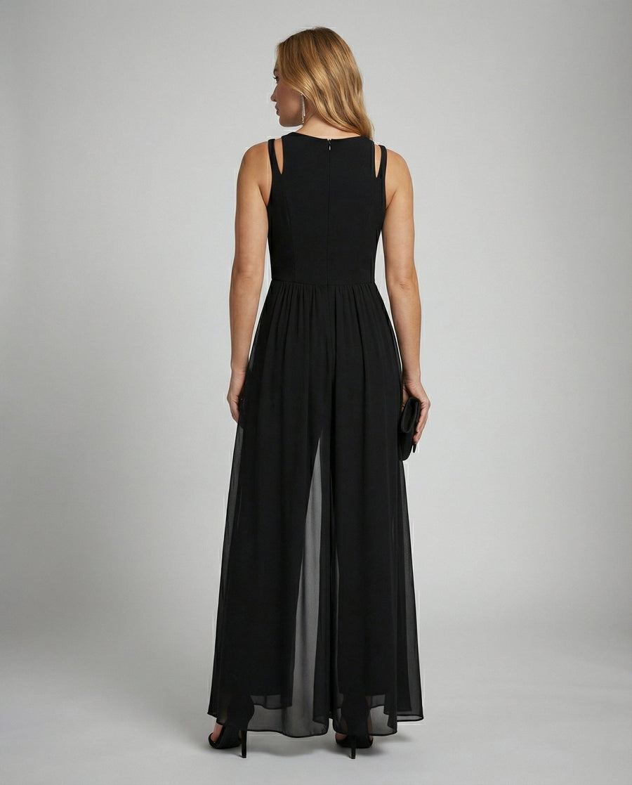Miranda Jumpsuit with Sleeveless in Black