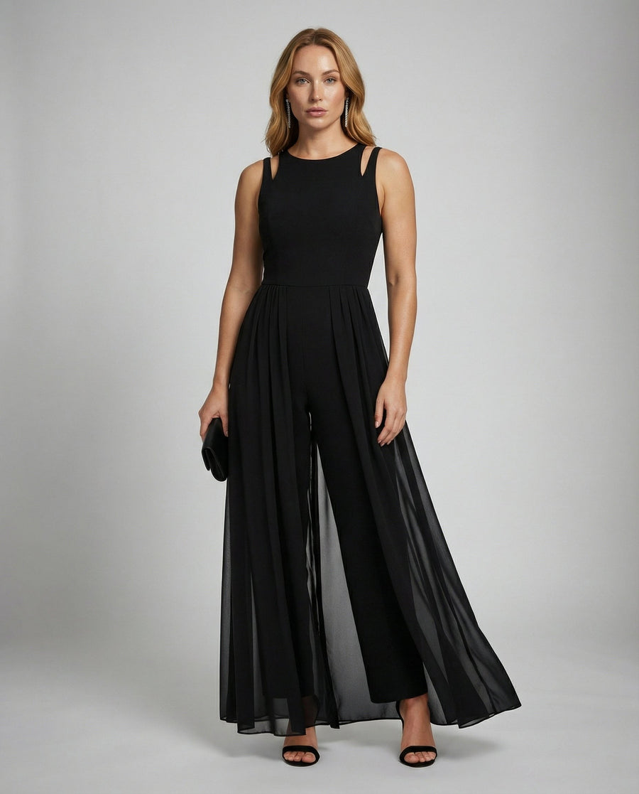Miranda Jumpsuit with Sleeveless in Black
